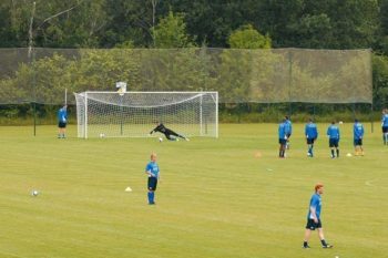 Trainingsplatz beim Fussball Trainingslager in der Suedheide