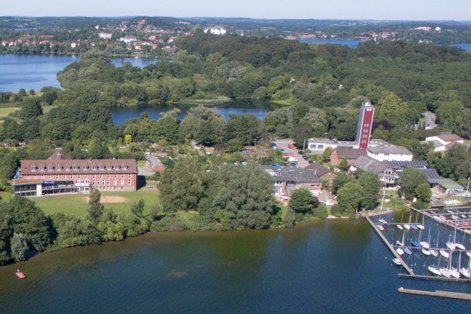 Schöner Ausblick auf die Unterkunft am Ploener See