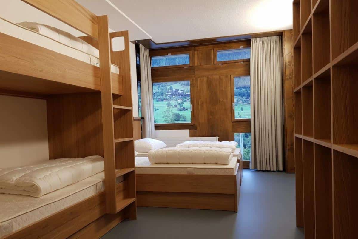 Zimmer im Fussball Trainingslager Wallis