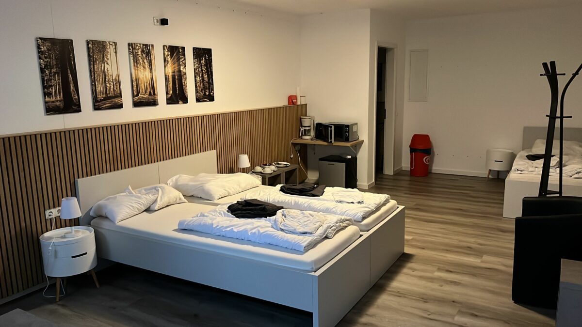 Schlafzimmer im Hotel in Reken