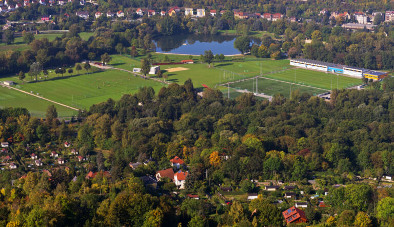 Luftbild von Sportzentrum Jena