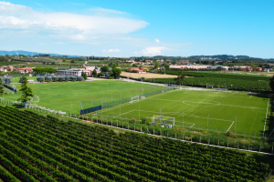 Die Sportanlage besteht aus drei top-gepflegten Großfeldern.