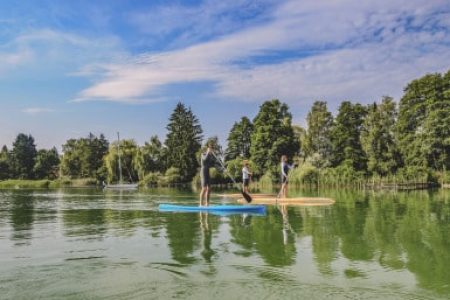 Paddle Board auf See