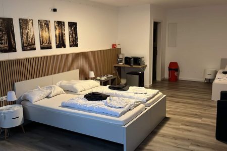 Schlafzimmer im Hotel in Reken