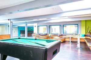 Billard im Fussball Trainingslager an der Aller