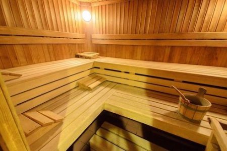 Saunabereich im Fussball Trainingslager Erlaufsee