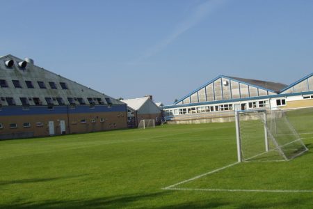 Weitläufige Anlage des Fussball Trainingslager Flensburger Foerde