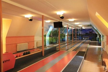Kegelbahn im Fussball Trainingslager Haus am See