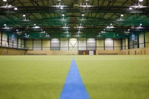 Kunstrasenhalle im Fussball Trainingslager Leipzig