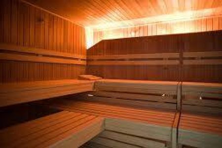 Wellnessbereich mit eigener Sauna im Trainingslager Leipzig