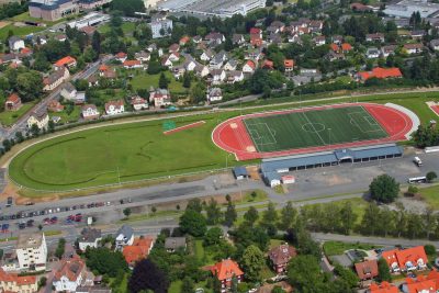 Trainingsgelaende des Fussball Trainingslager Odenwald