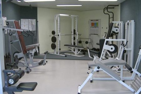 Training auch an den im Fitnesscenter des Sportparks