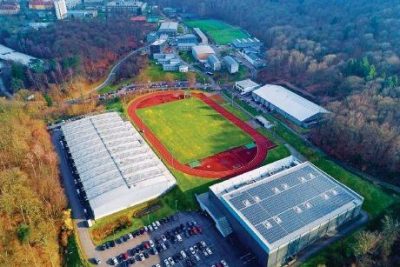 Luftbild des Trainingslager Sportschule Saarland