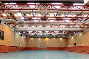 Sporthalle der Sportschule Wedau für ein Trainingslager