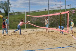 Beachvolleyballplatz im Fussball Trainingslager Sportcampus Emmental